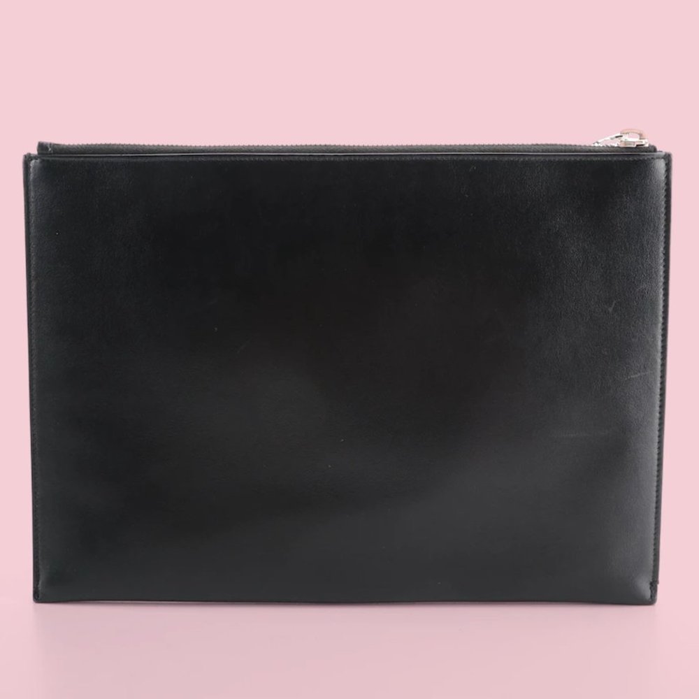 Saint Laurent Leather Medium Zip Pouch - Picture 2 of 11